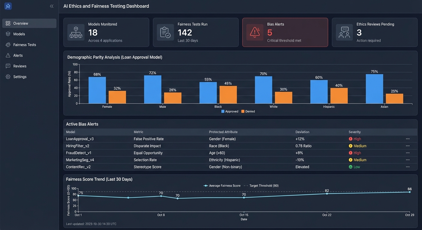 AI Ethics and Fairness Testing Dashboard