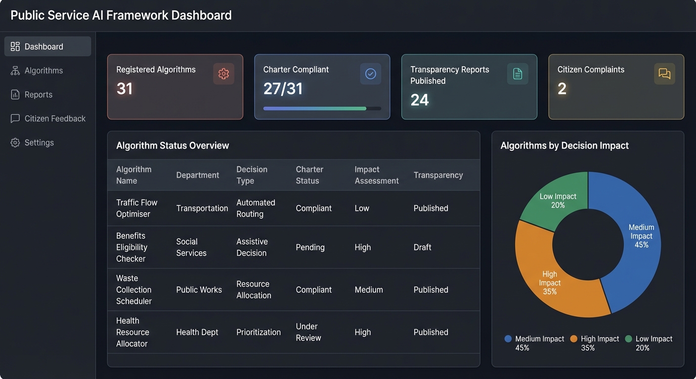 Public Service AI Assurance Framework Dashboard