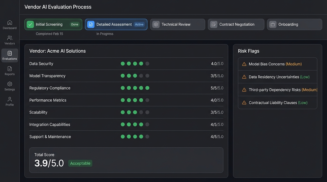Vendor AI Evaluation Process